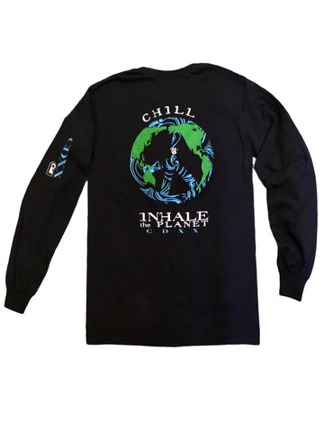 CHILL INHALE The Planet Long Sleeve Shirt