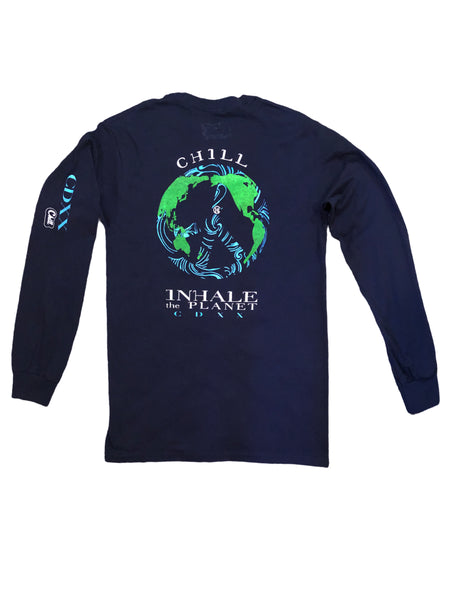 CHILL INHALE The Planet Long Sleeve Shirt